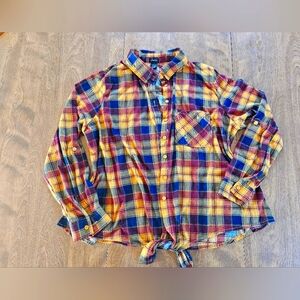Justify Multicolor Plaid Shirt